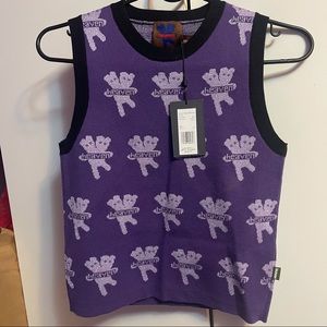❌SOLD❌Heaven by Marc Jacobs purple bear sweater vest